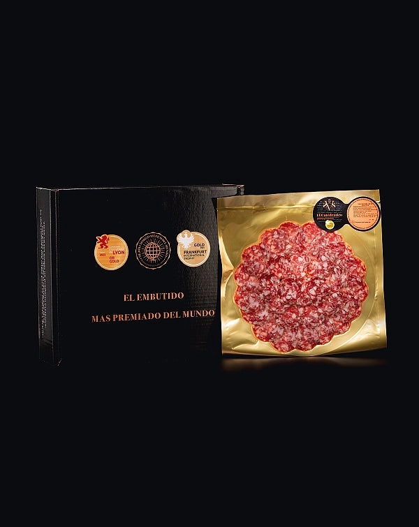 Sobres de salchichón bellota 100% Ibérico MEJOR SALCHICHON 2025